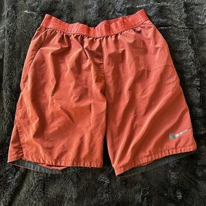 Nike men’s red athletic shorts
